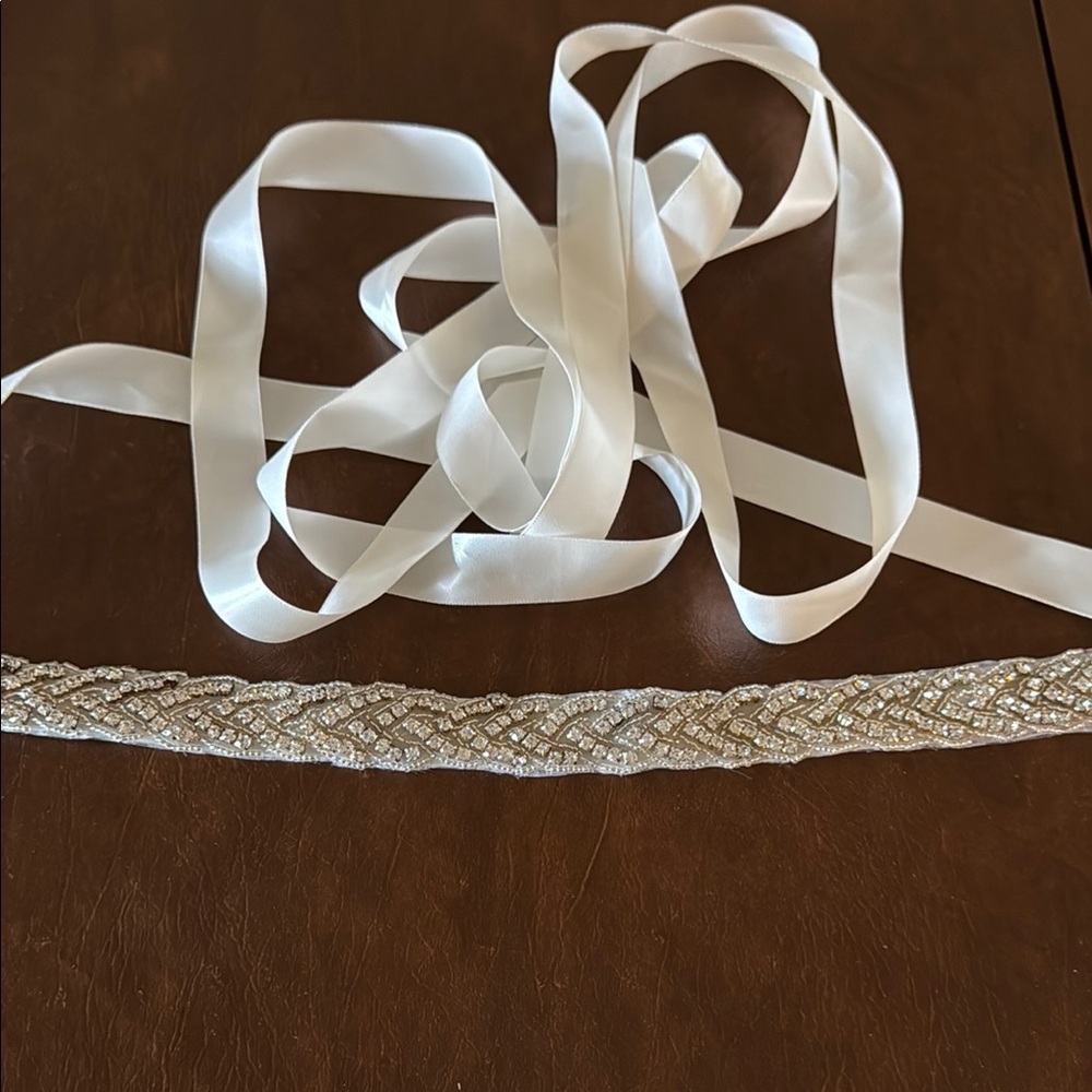 Bridal Crystal Beaded Sash / Belt
